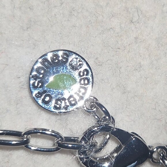 Floral and Jewels pink, blue, purple and yellow tones with purple earings - Picture 5 of 5